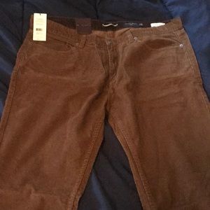 Black Brown Men’s Corduroy Pants W38 L 32 Brown